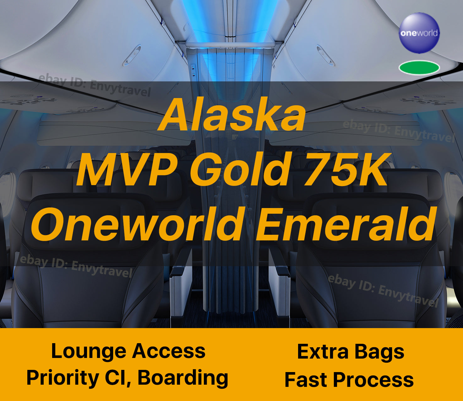 Alaska Airlines 75K Upgrade Oneworld Emerald