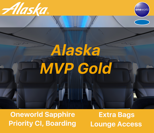 Alaska Airlines Gold Upgrade Oneworld Sapphire Hawaiian Airlines Platinum