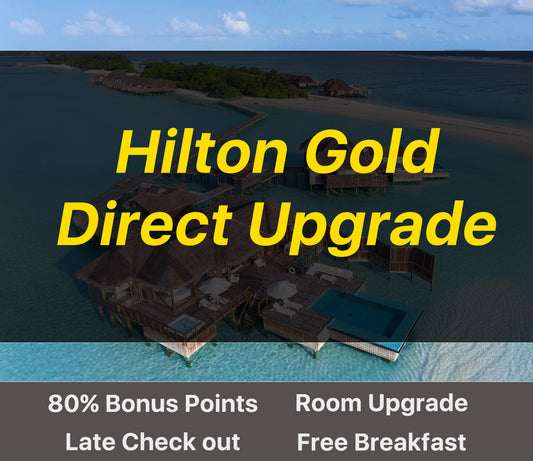 Hilton Gold Status Direct Upgrade until Mar 2026 Room Upgrade